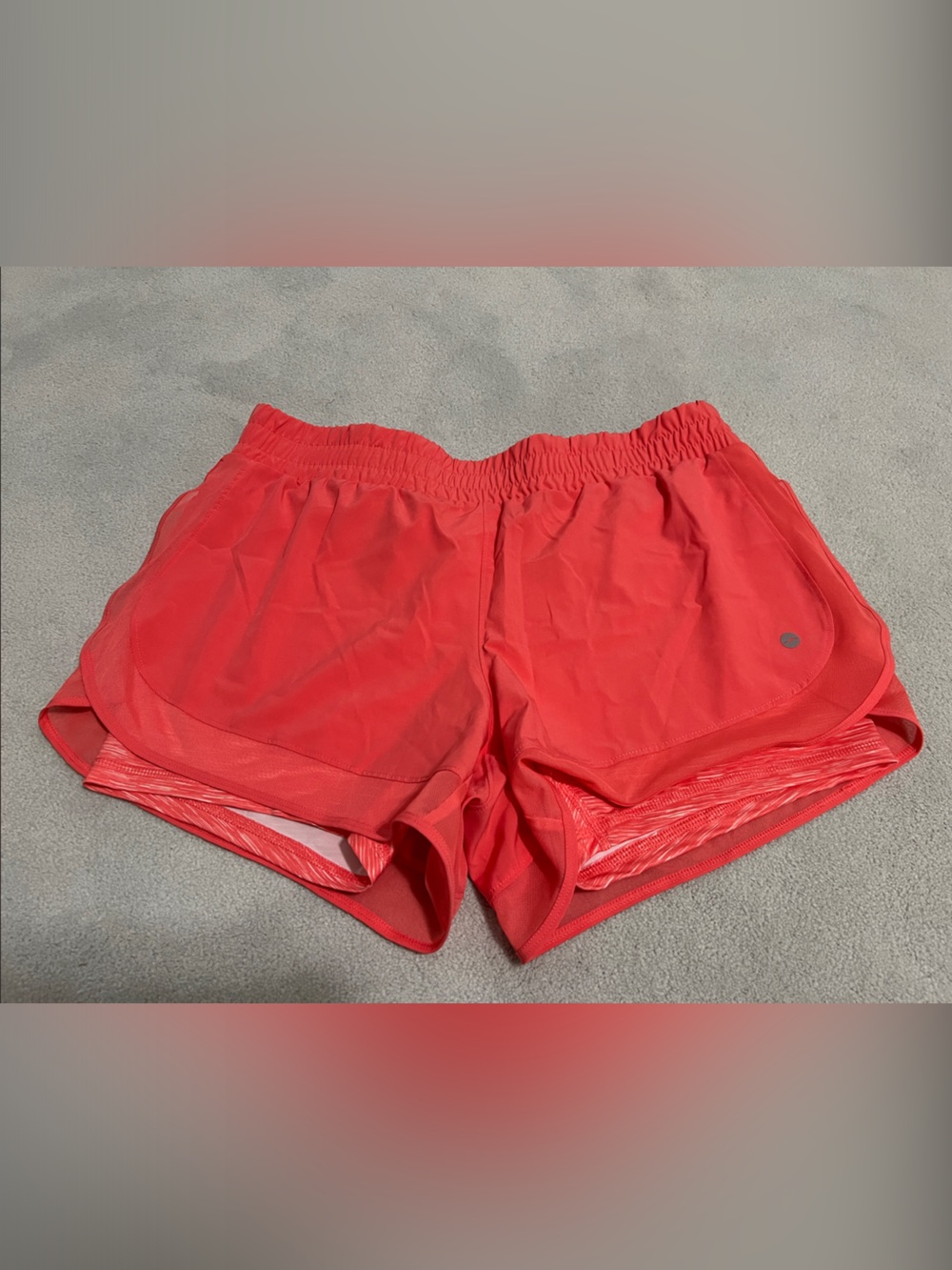 Women's Coral Athletic Shorts with Elastic Waist
